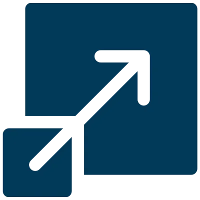 Flexible and Scalable icon